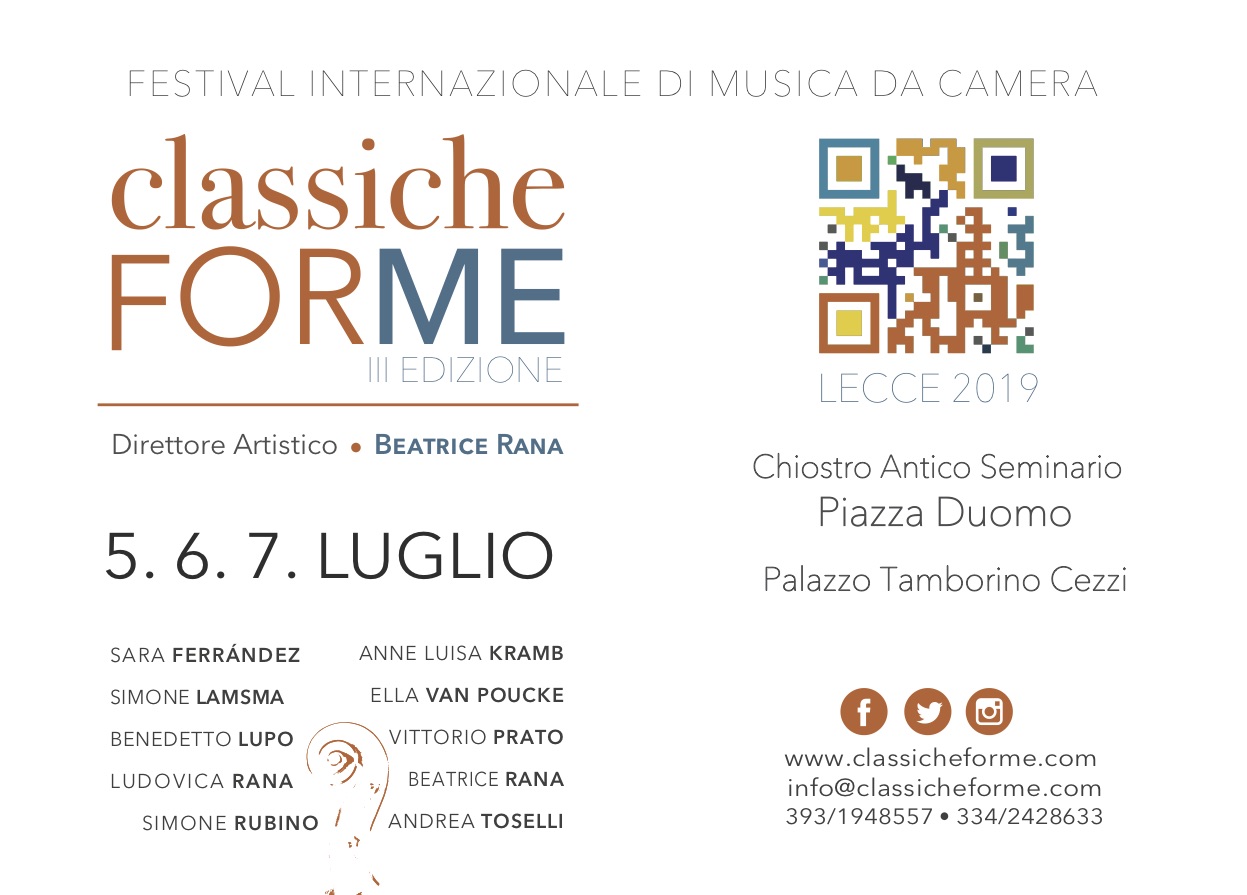 Cartolina Festival ClassicheFORME 2019